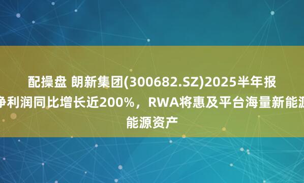 配操盘 朗新集团(300682.SZ)2025半年报扣非净利润同比增长近200%，RWA将惠及平台海量新能源资产