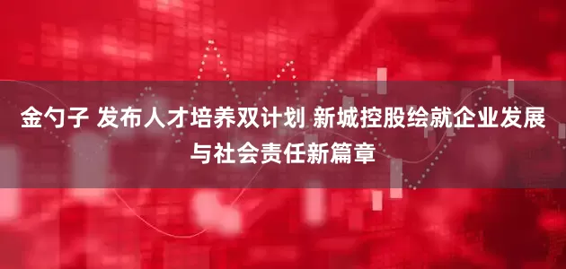金勺子 发布人才培养双计划 新城控股绘就企业发展与社会责任新篇章